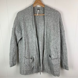 Free People Wool Open Front Cardigan Gray Women’s Small